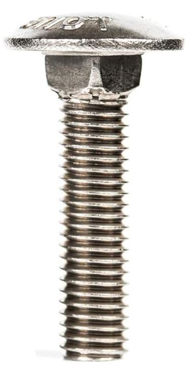 VITE TESTA TONDA CON QUADROSOTTOTESTA M08X16 ZINCATE - VITI TEQUASOTZNM8X16