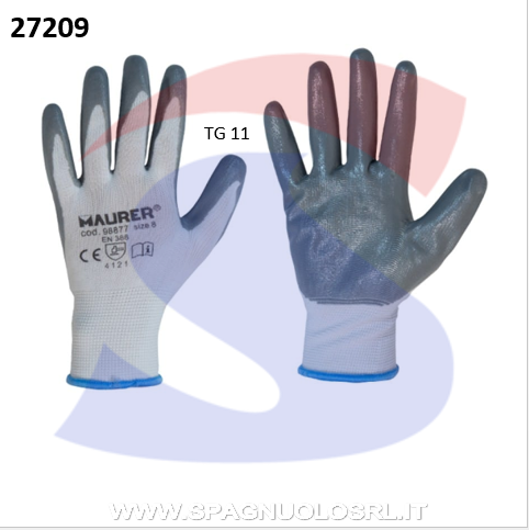 GUANTI NITRILE GRIGIO TG 11 - MAU 98965