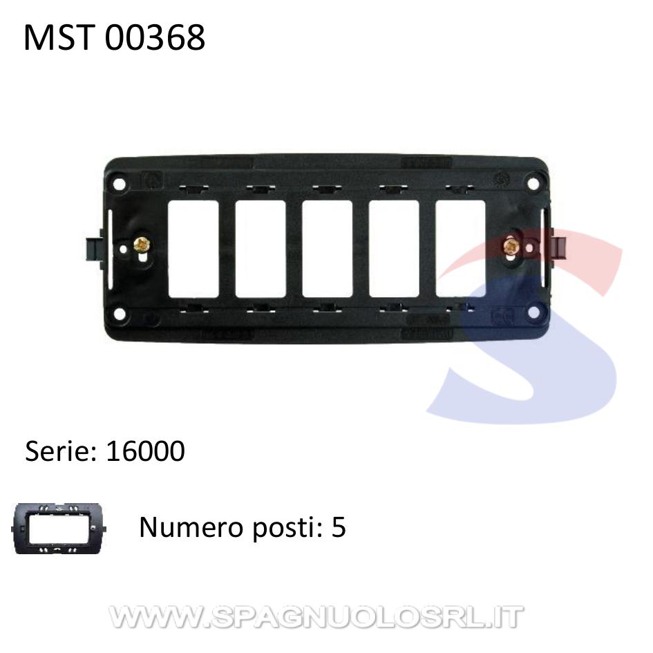 Supporto in policarbonato 5 moduli con viti serie "16000" - MASTER 00368