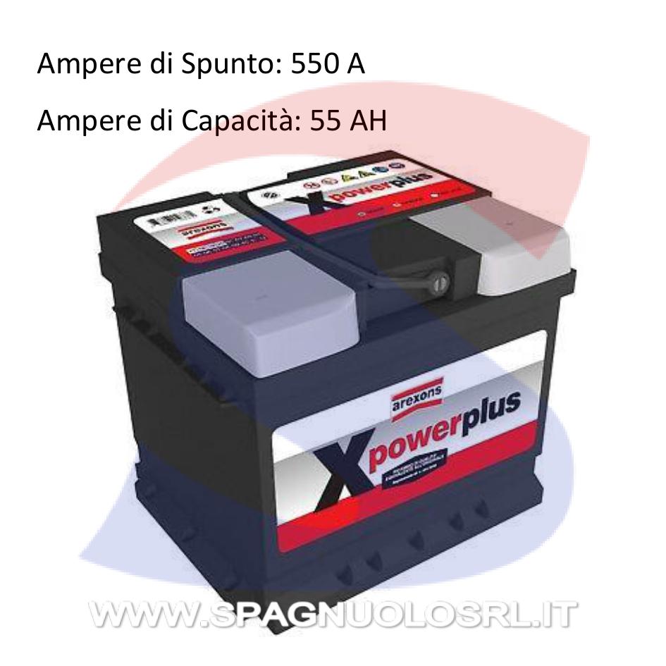 Batteria X Power 55 AH 550 A 12V L1 - AREXONS 0856