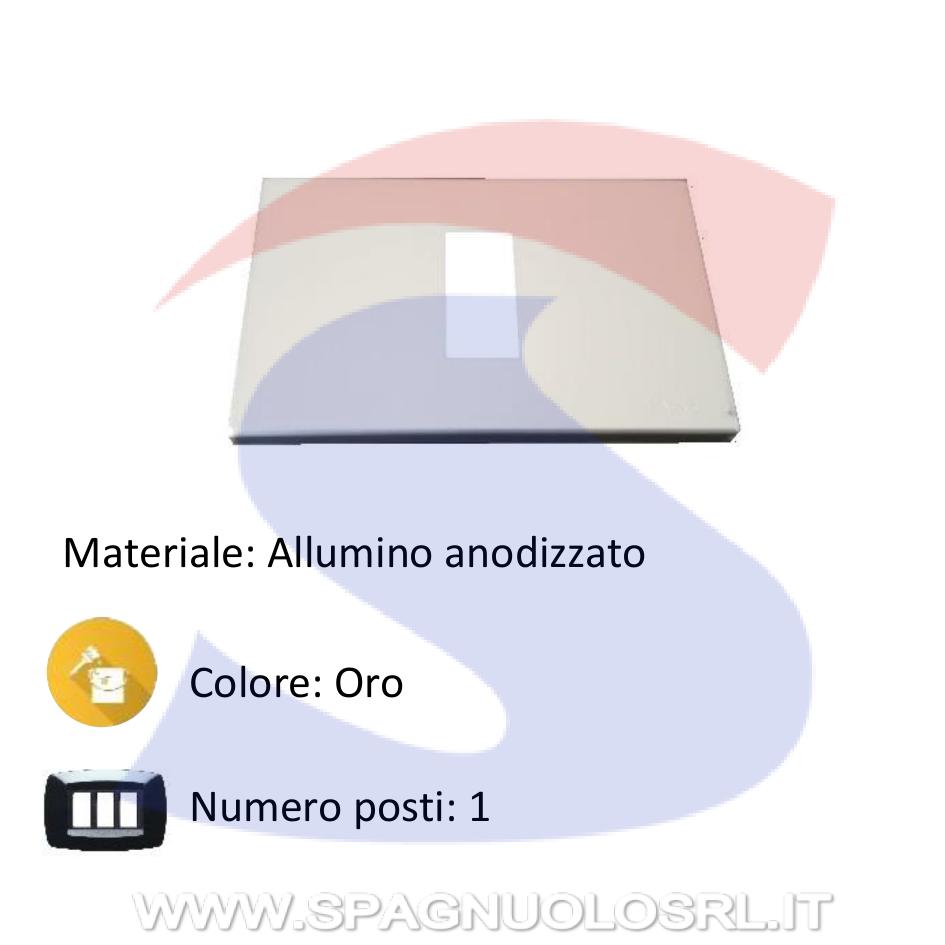 Placca 1 posto color Oro della serie 8000 - VIMAR 08635