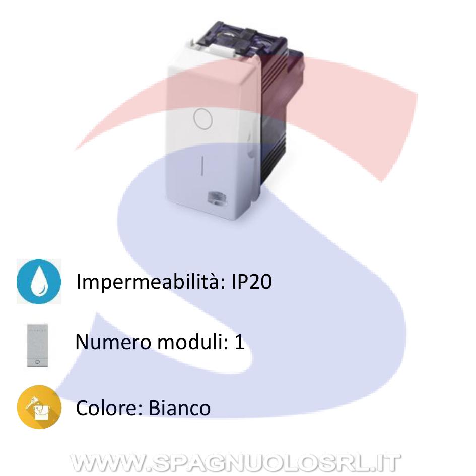 Interruttore serie "MIX" 2P 16 A, 250 V Bianco, con gemma - MASTER 21002-L