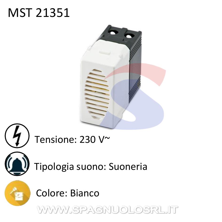 Suoneria serie "Mix" da 230 V , Bianco - MASTER 21351