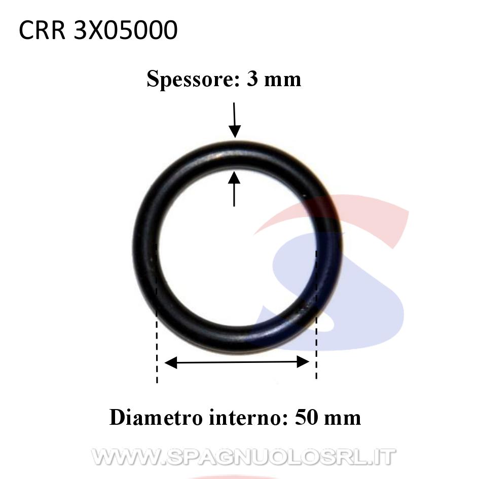 O-ring in gomma nitrilica con Ø 50 mm e spessore 3 mm - CORAR 3X05000