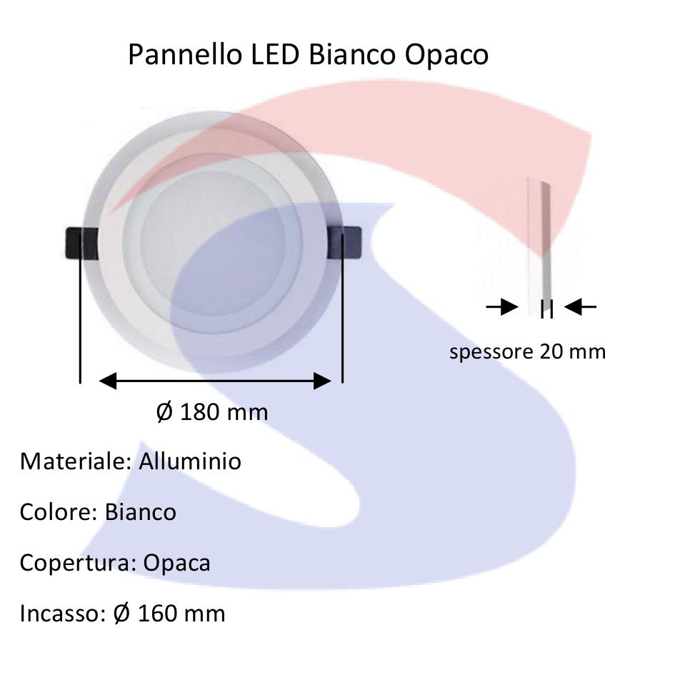 Pannello LED Rotondo da incasso potenza 15 W - VTAC 4828
