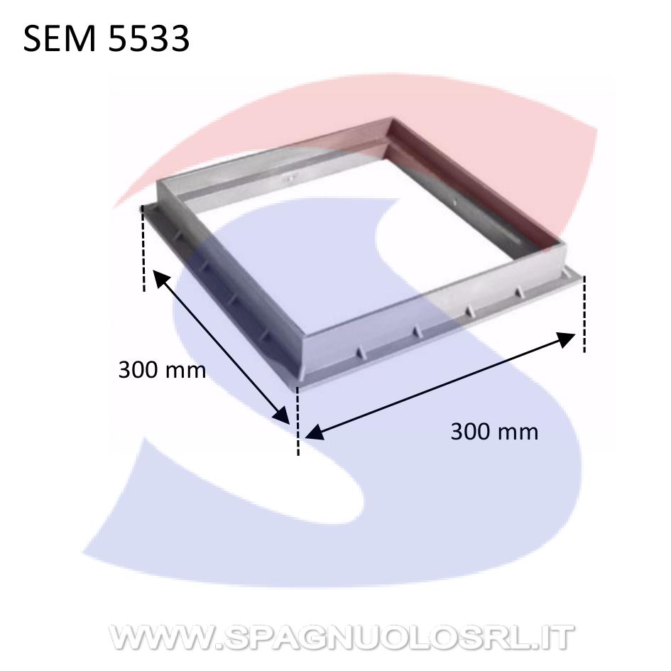 Telaio in materiale plastico 300x300 mm - SEM 5533