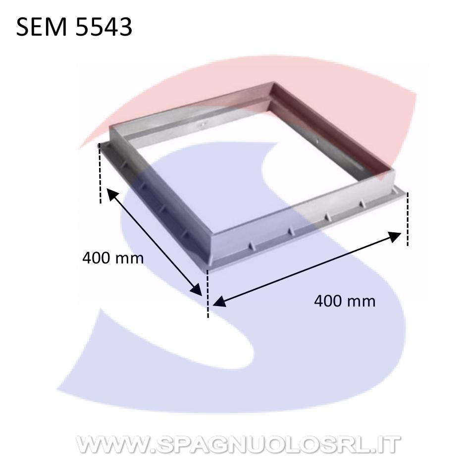 Telaio in materiale plastico 400x400 mm - SEM 5543