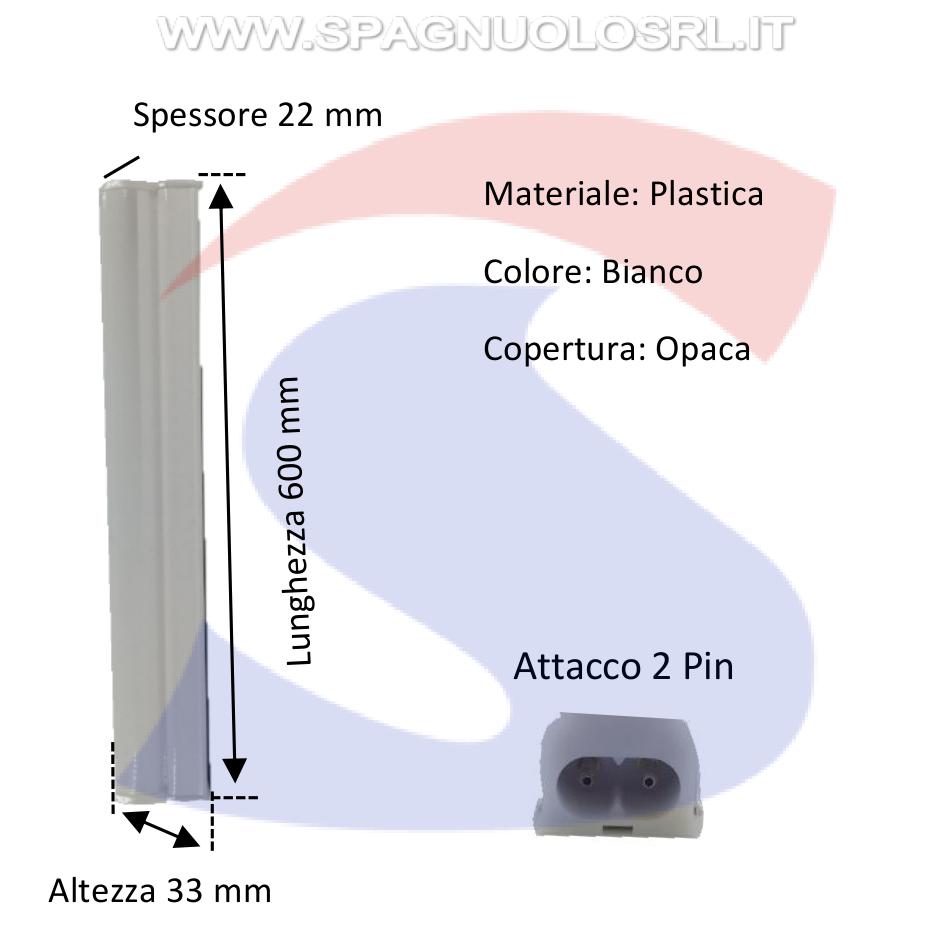 Plafoniera LED rettangolare bianco luce calda 3000° - VTAC 6169