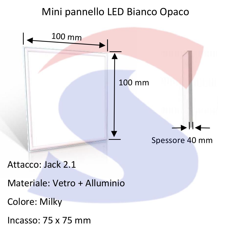 Pannello LED Quadrato da incasso potenza 6 W - VTAC 6276