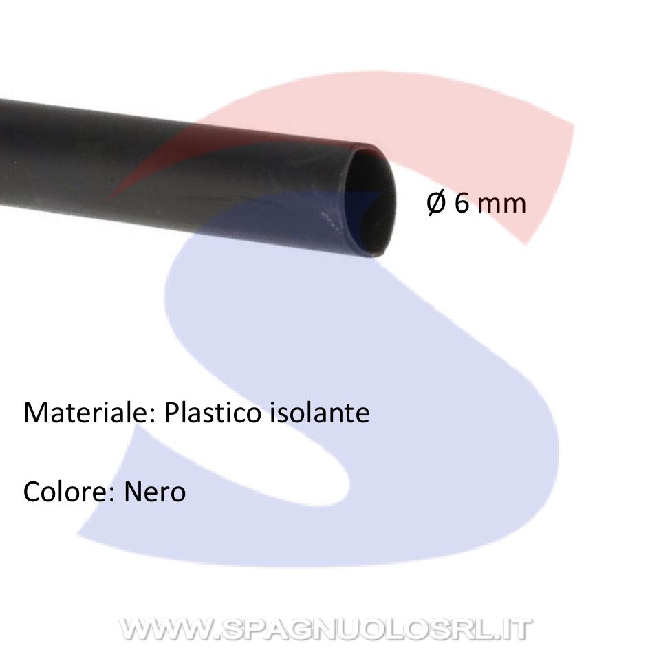 Guaina protettiva per cavi di Ø 6 mm Nera - SCAME 865.006