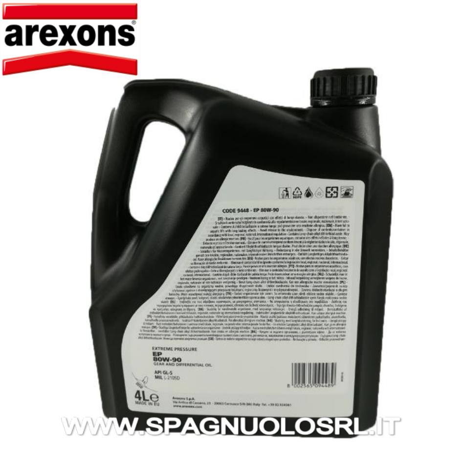 Olio EP 80W-90 GL5 per cambi e trasmissioni meccaniche 4 Lt - AREXONS 94481