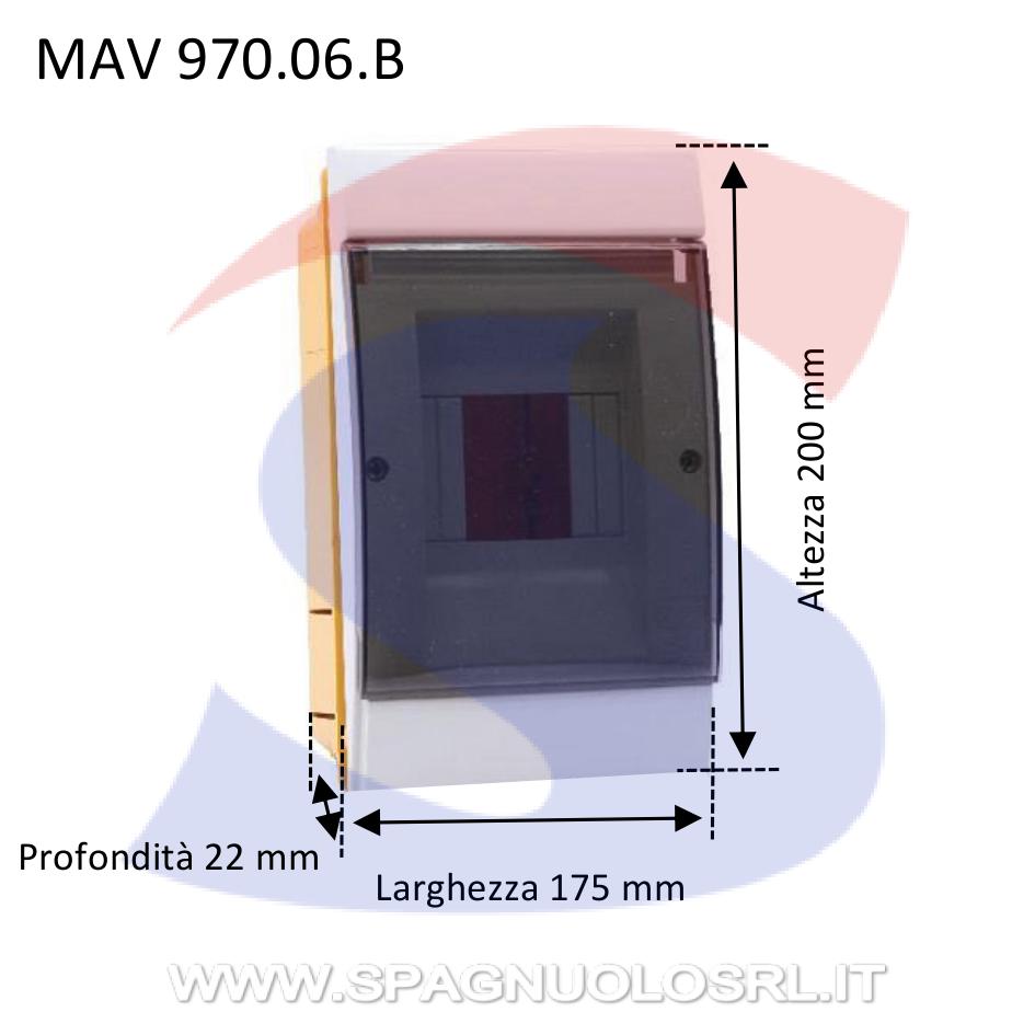 Centralino modulare da incasso 175x200x22 4/7 moduli - MARLANVIL 970.06.B
