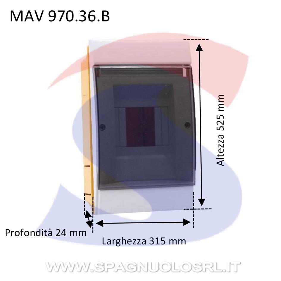 Centralino modulare da incasso 315x525x24 18/39 moduli - MARLANVIL 970.36.B