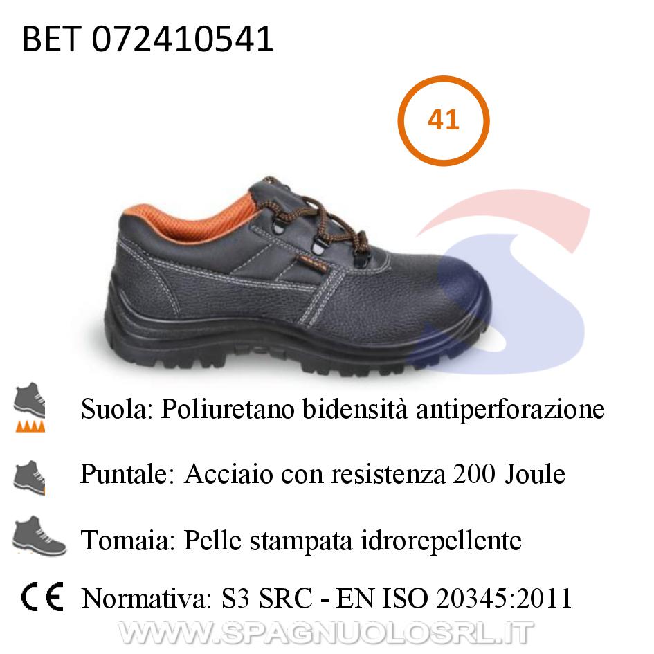 Scarpe in pelle idrorepellente S3 Numero 41 - BETA 072410541