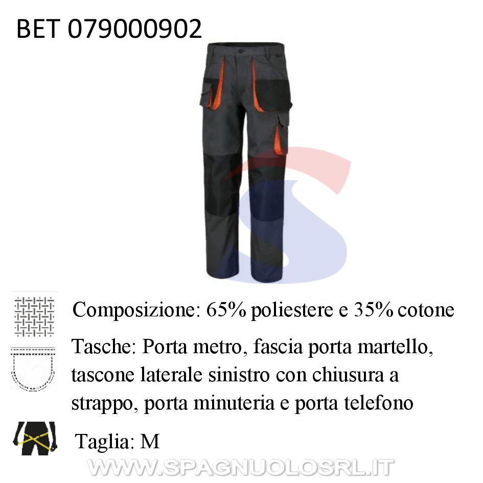 Pantalone da lavoro multitasche 260 gr Taglia M, Grigio - BETA 079000802