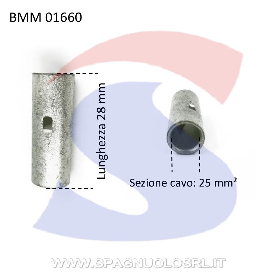 Connettore di testa nudo in rame stagnato con Ø 7 mm - BMM 01660