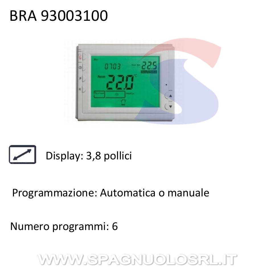 Cronotermostato digitale da parete 6 programmi - BRAVO 93003100