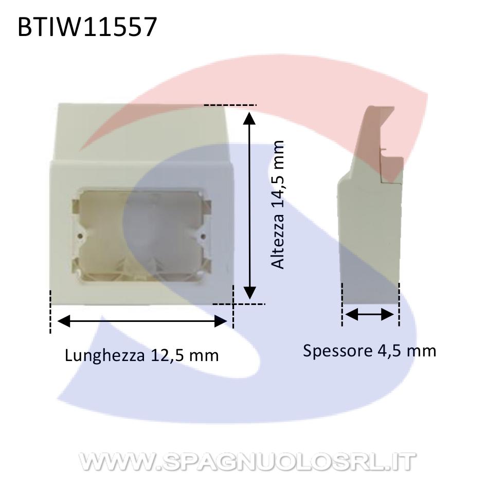 Cassetta portafrutti da esterno 12,5x14,5x4,5 mm 3 posti - BTICINO W11557