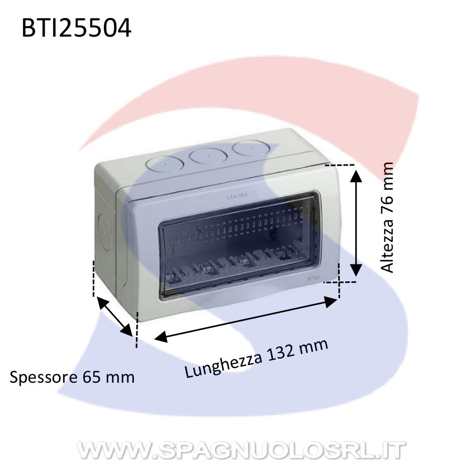 Cassetta portafrutti da esterno 132x76x65 mm 4 posti - BTICINO 25504