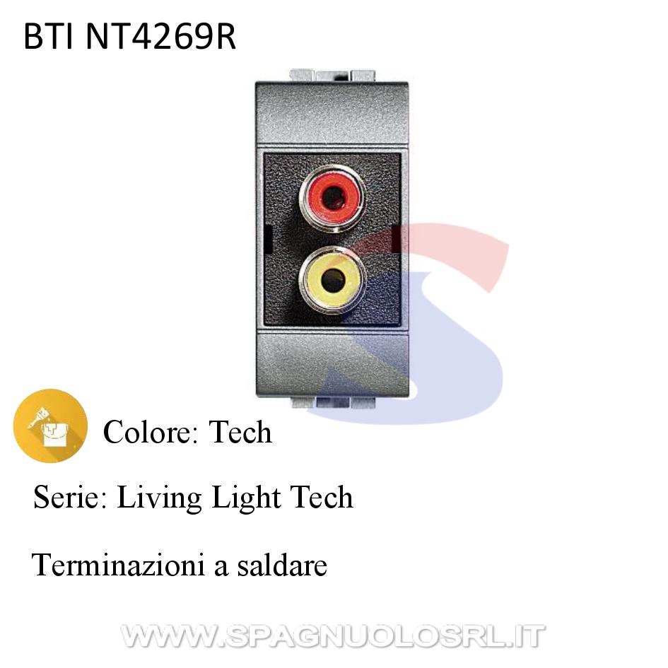 Doppio connettore audio video tipo RCA - BTICINO NT4269R