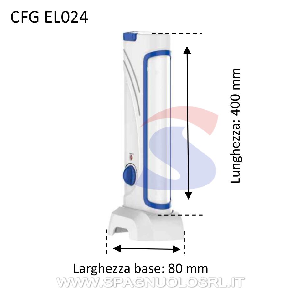 Luce ricaricabile con variatore intensità luminosa 120 Led - CFG EL024