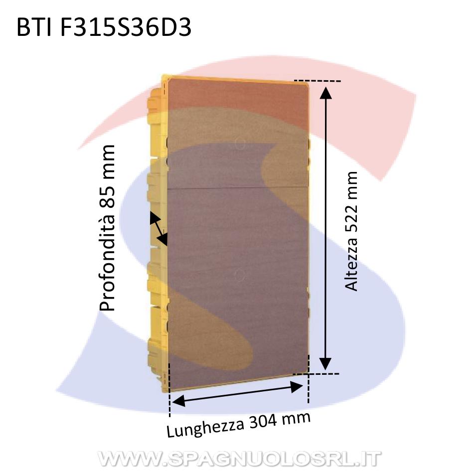 Scatola da incasso per centralino da 36 moduli DIN - BTICINO F315S36D3