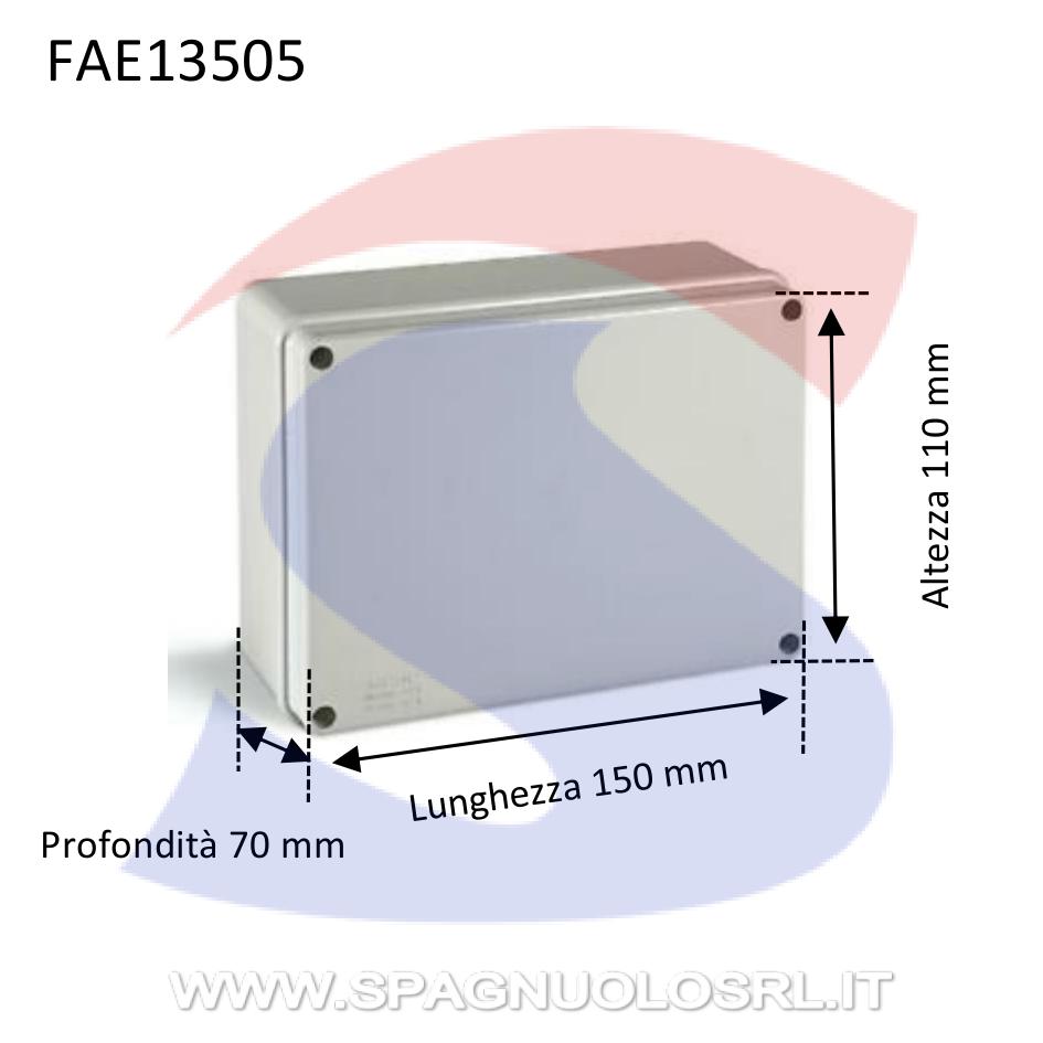Cassetta di derivazione stagna 150x110x70 mm - FAEG 13505