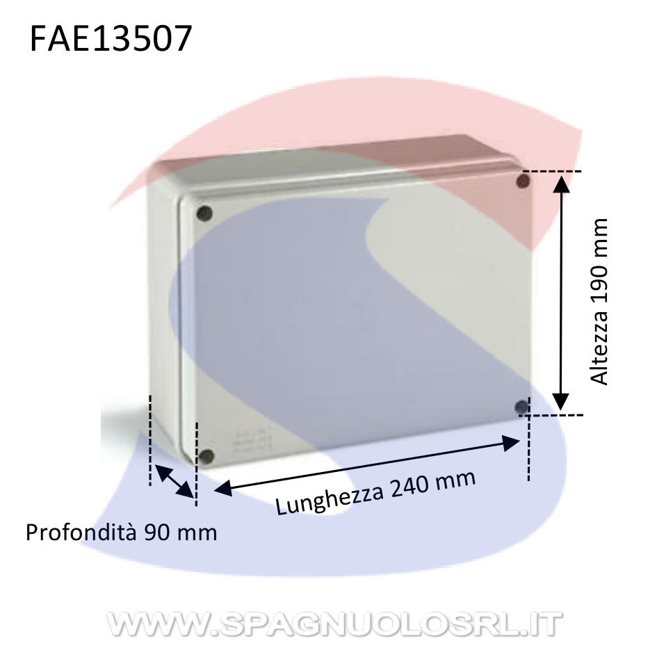 Cassetta di derivazione stagna 240 x 190 x 90 mm - FAEG 13507