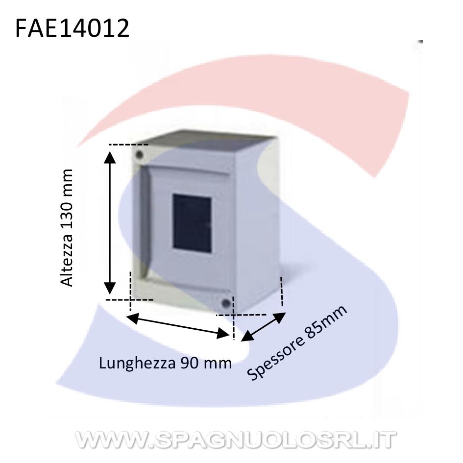 Centralino modulare da esterno 90X130x85 mm 2/3 moduli - FAEG 14012