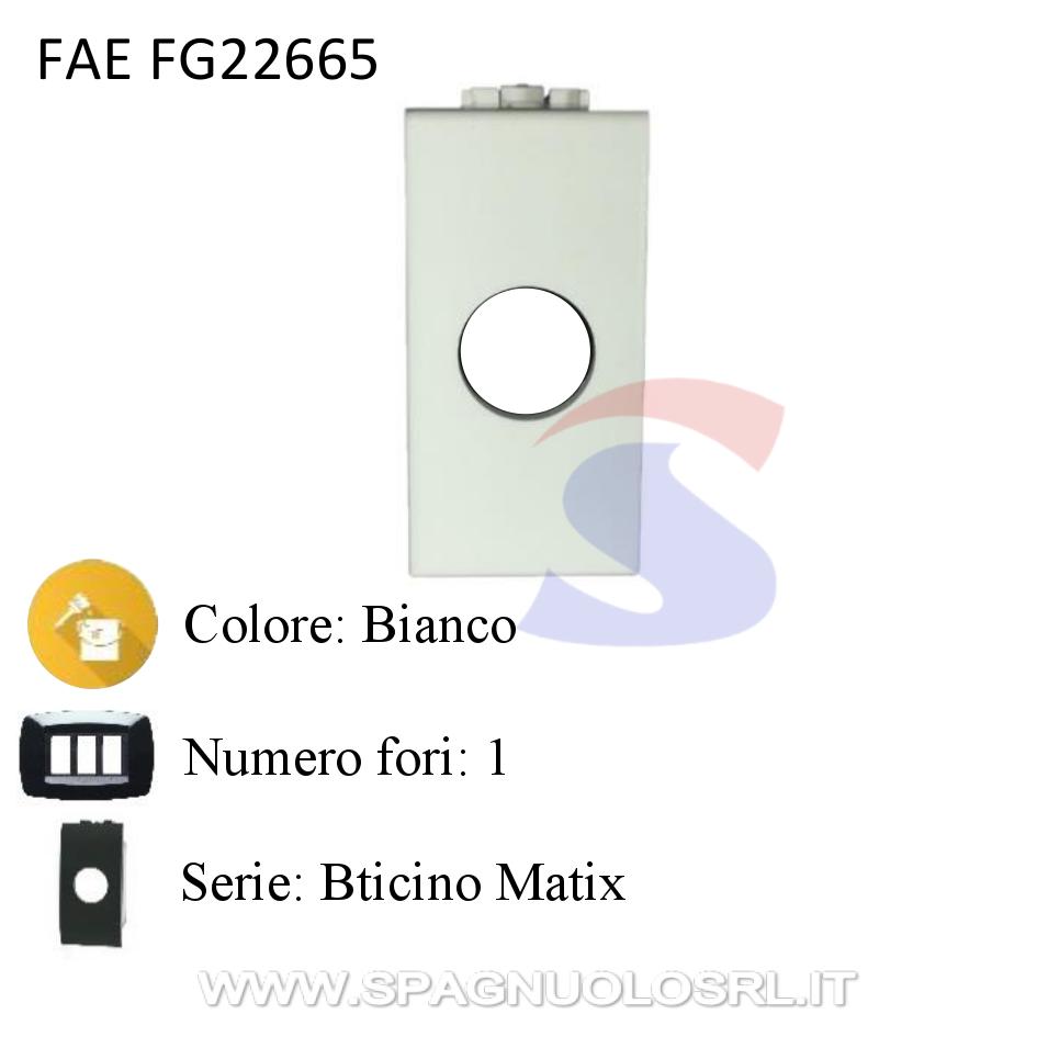Adattatore 1 foro presa TV per serie Bticino Matix - FAEG 22665