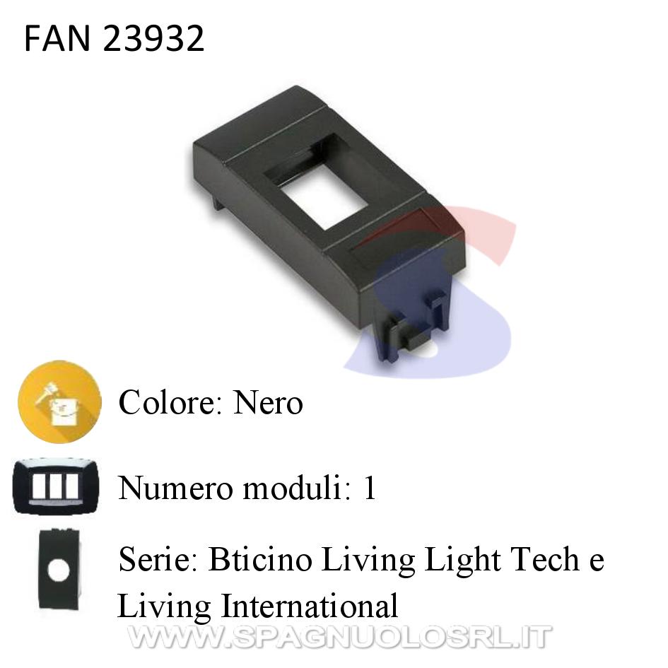 Adattatore presa dati serie Bticino Light e International - FANTON 23932