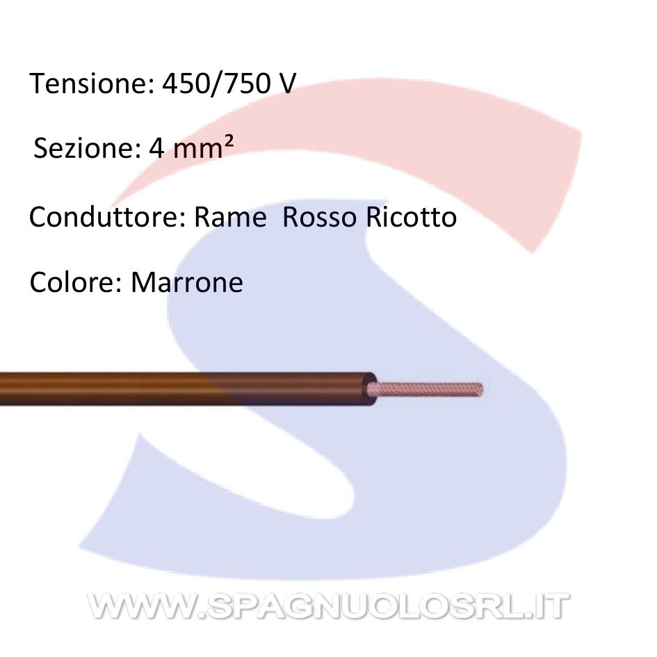 Cavo FS17 1X4 Marrone - 9X9 CAVI FS171X4MA