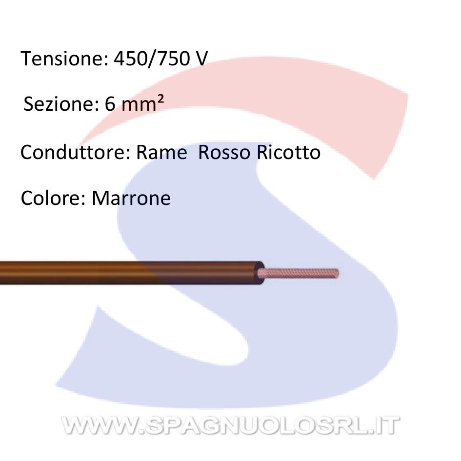 Cavo FS17 1X6 Marrone - 9X9 CAVI FS171X6MA