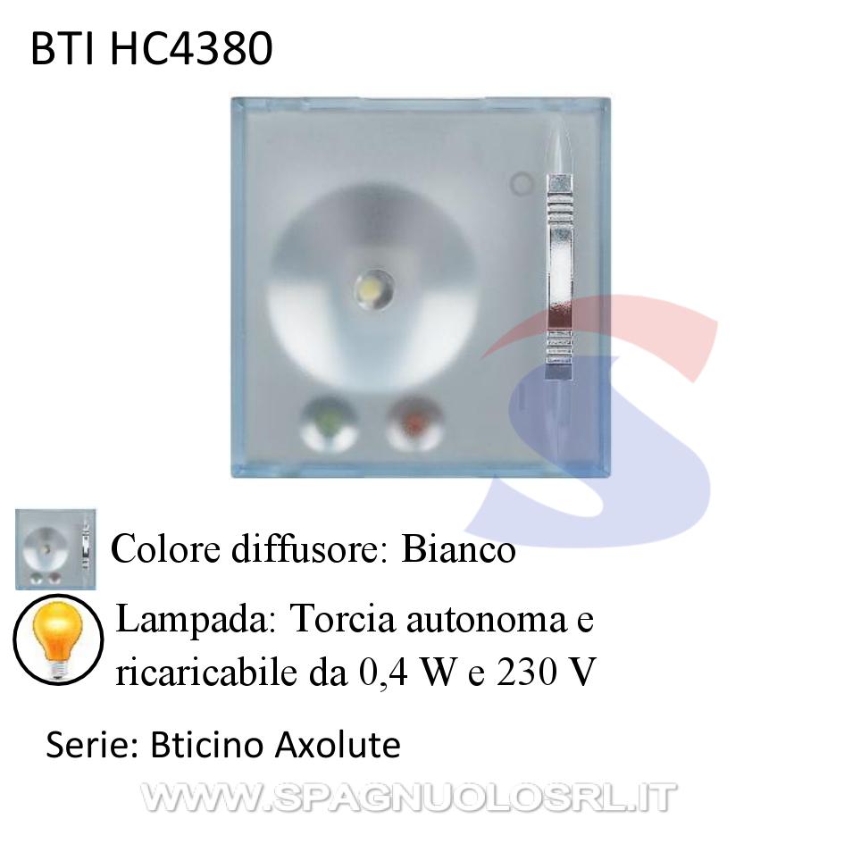Torcia autonoma ricaricabile a led serie Axolute - BTICINO HC4380