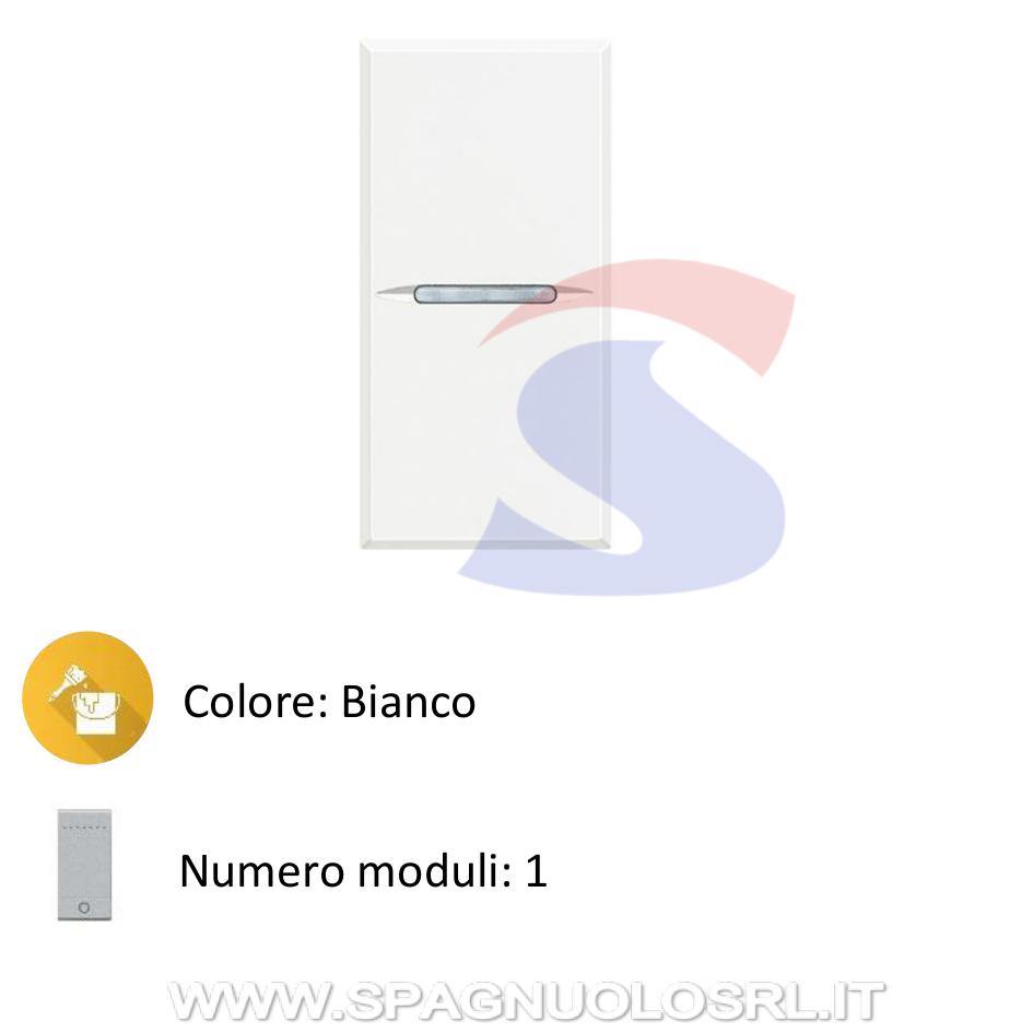 Interruttore serie "Axolute" assaile1P 10 A, 250 V Bianco - BTICINO HD4001N