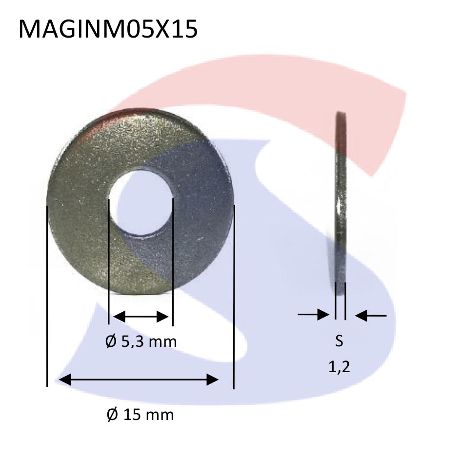 Rondella a Fascia Larga (Maggiorata) Inox M5X15 - VITI MAGINM05X15