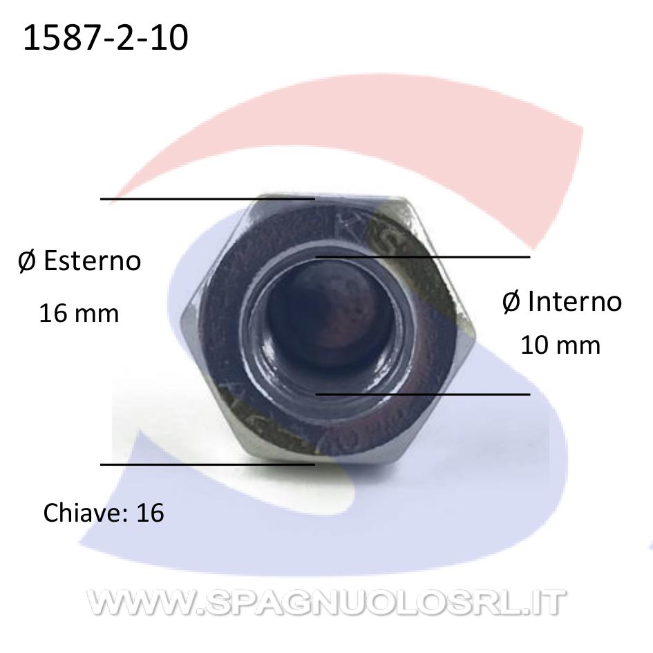 Dado Esagonale Cieco Inox M10 - INOX 1587-2-10