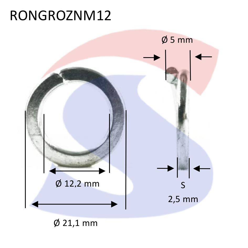 Rondella Elastica (Grower) Zincata M12 - VITI RONGROZNM12