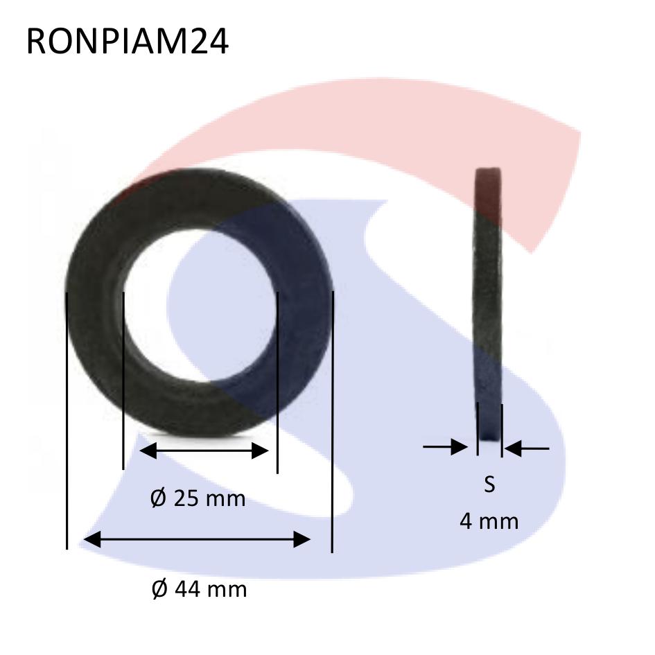 Rondella per Viti e Dadi esagonali ( Piana) Brunita M24 - VITI RONPIAM24