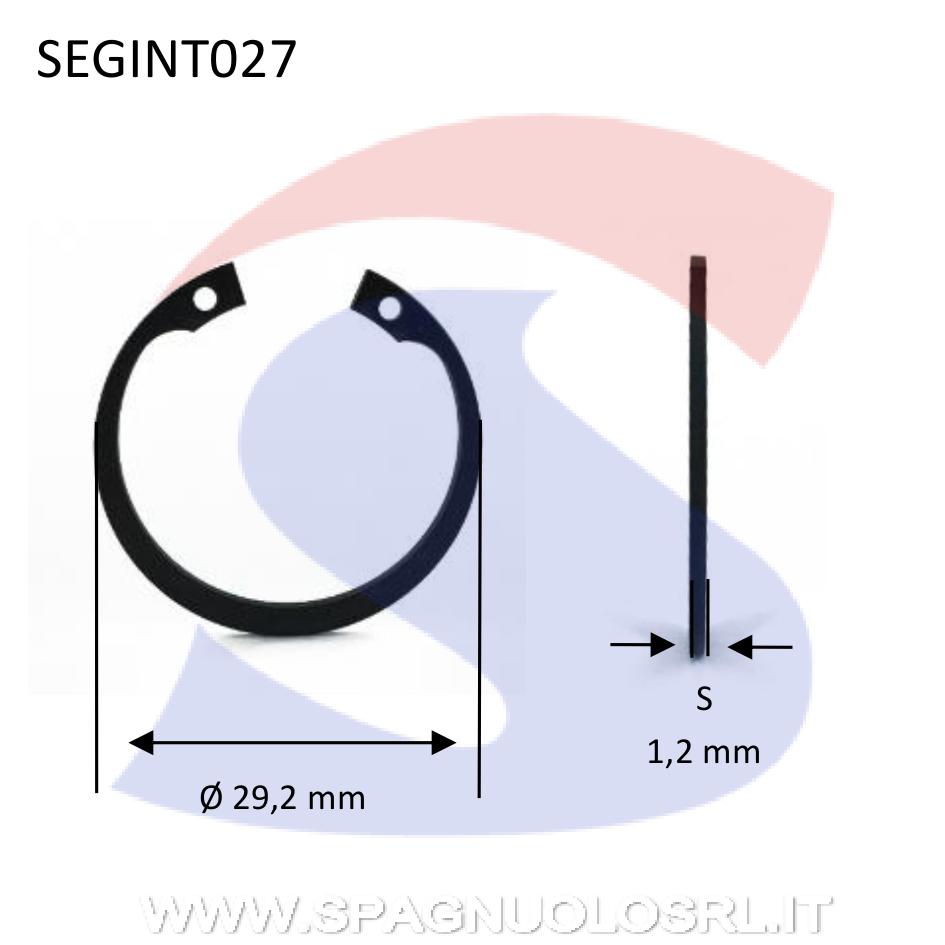 Anello Elastico di Sicurezza per Fori (Seeger Interno) M27 - VITI SEGINT027