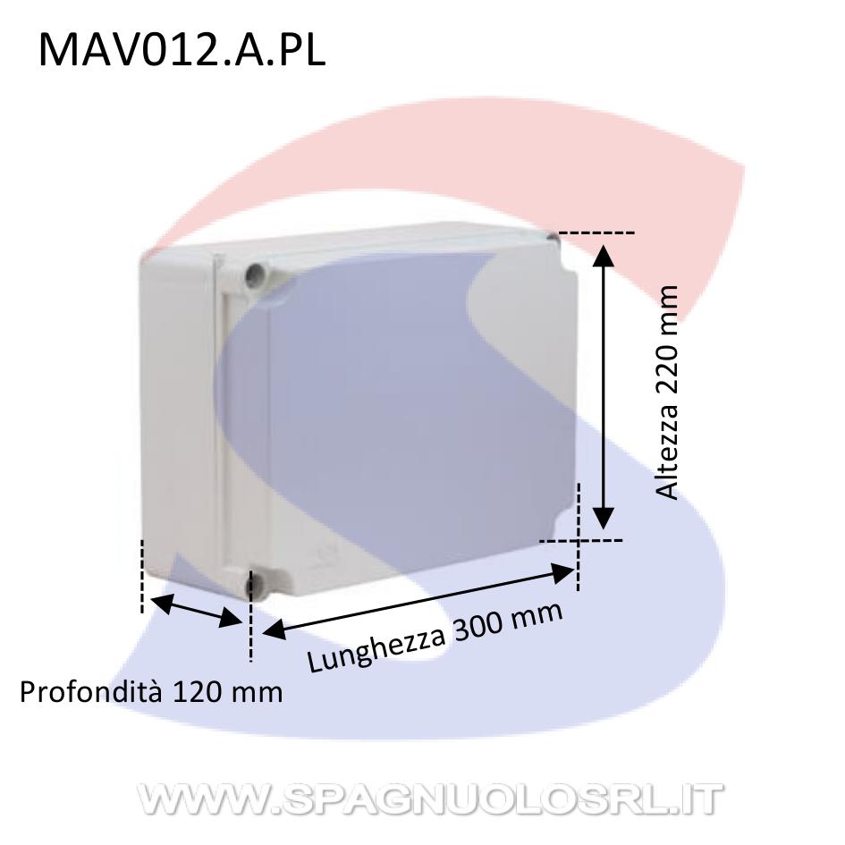 Cassetta di derivazione stagna 300 x 220 x 120 mm - MARLANVIL 012.A.PL