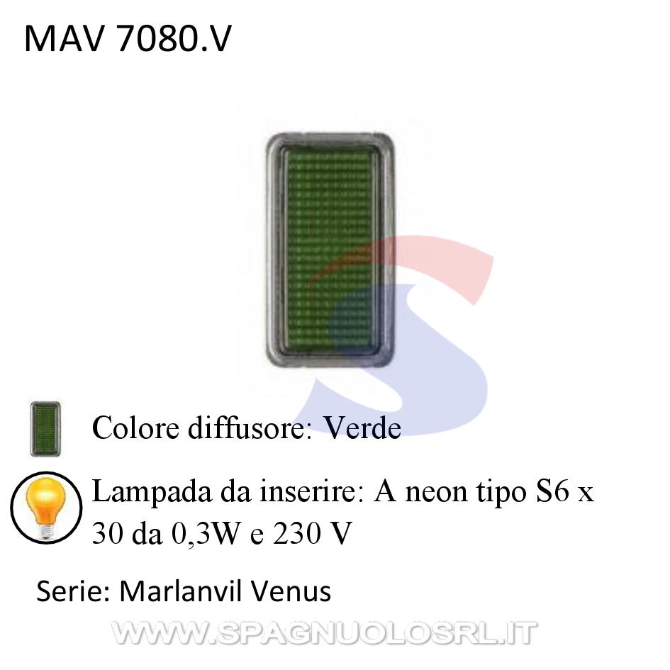 Portalampada con diffusore colore Verde serie Venus - MARLANVIL 7080.V
