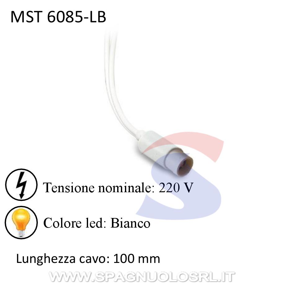 Lampada spia led 220 V color Bianco - MASTER 6085-LB