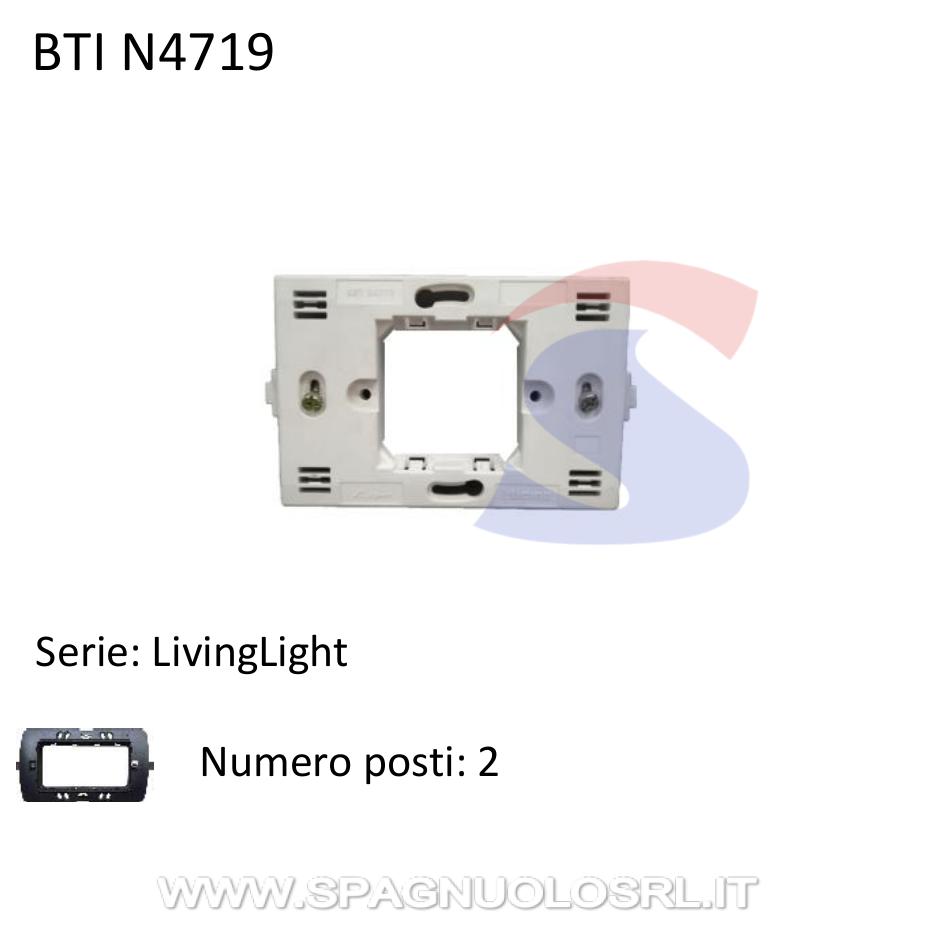 Supporto 7 moduli con viti serie "LivingLight" - BTICINO N4719