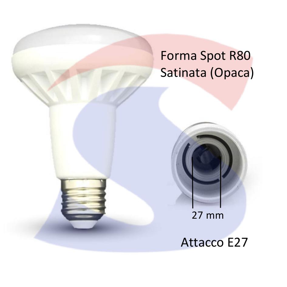 Lampadina LED E27 10 W Spot R80 3.000 K - VTAC 4339