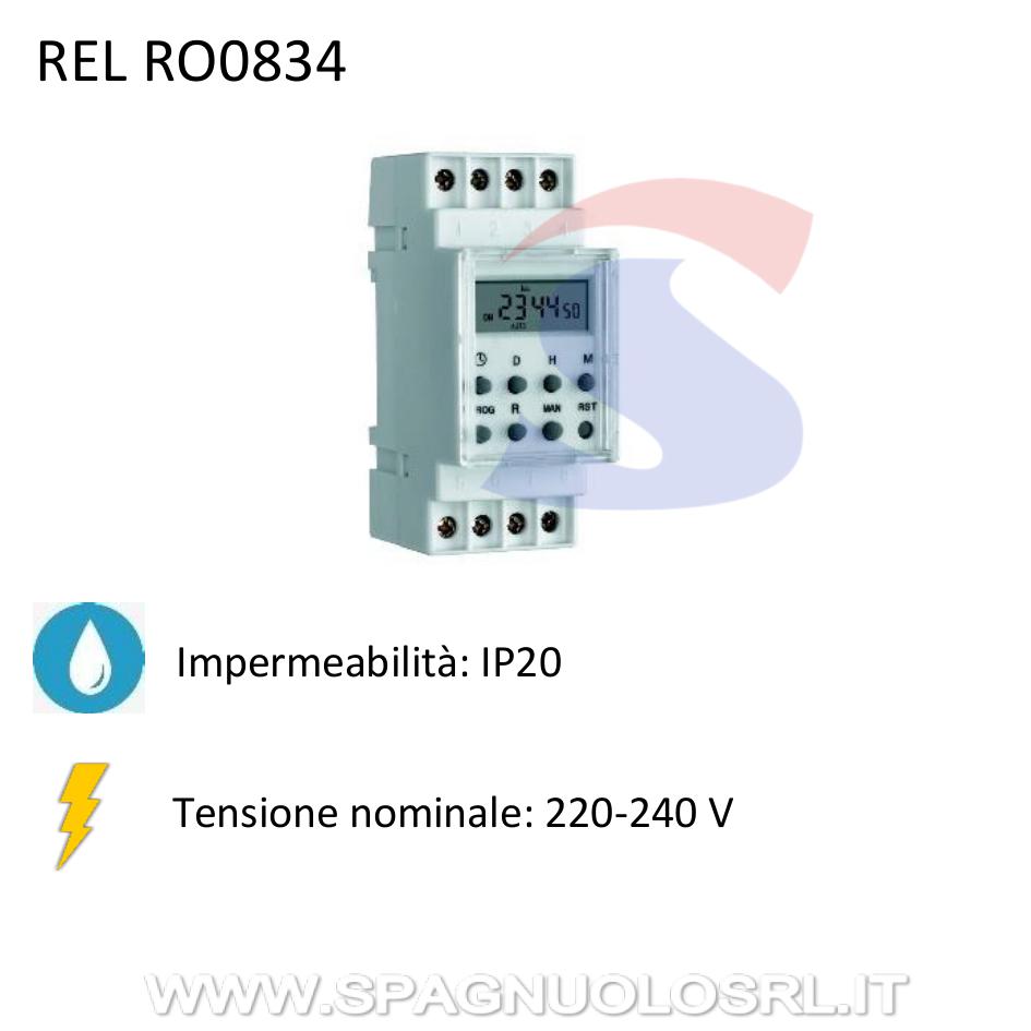 Interruttore orario digitale TM22E da 220-240 V - RELCO RO0834