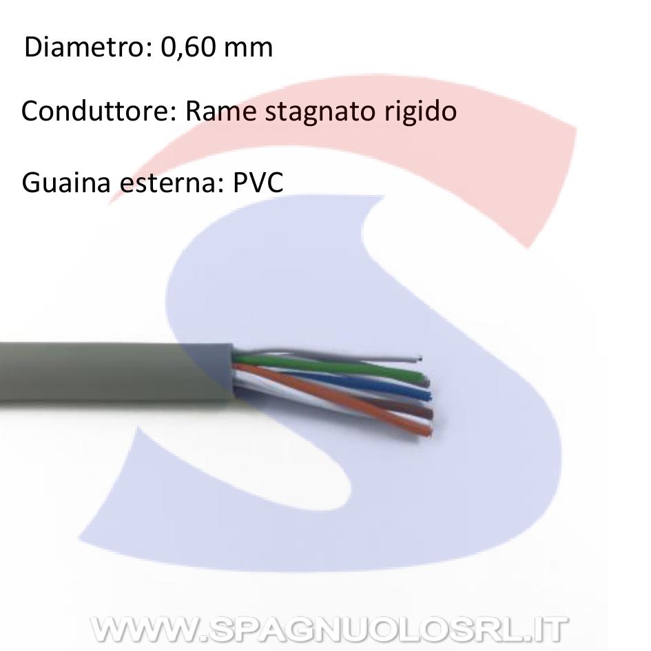 Cavo telefonico 5 coppie da 0,60 mm² - 9X9 CAVI TELTRRSC