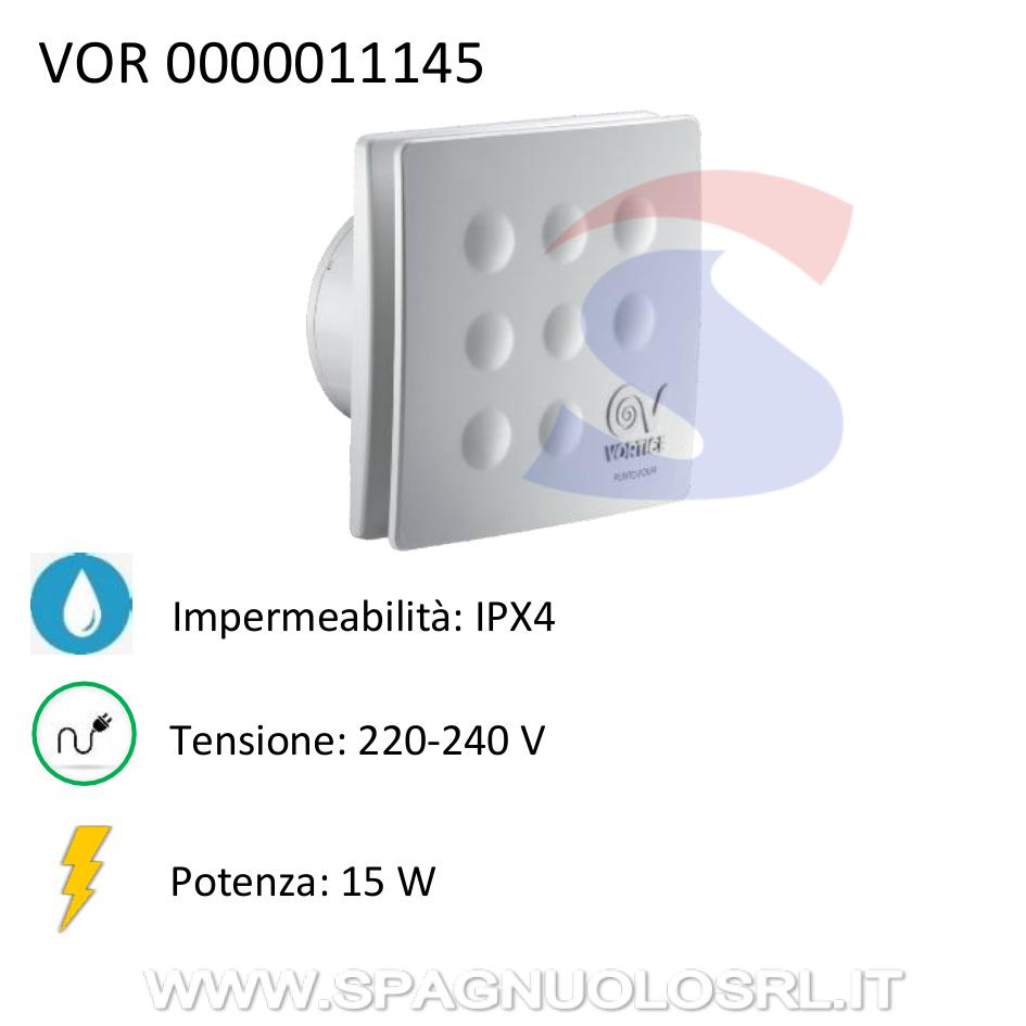 Aspiratore elicoidale da parete da 15 W e 220-240 V - VORTICE 0000011145