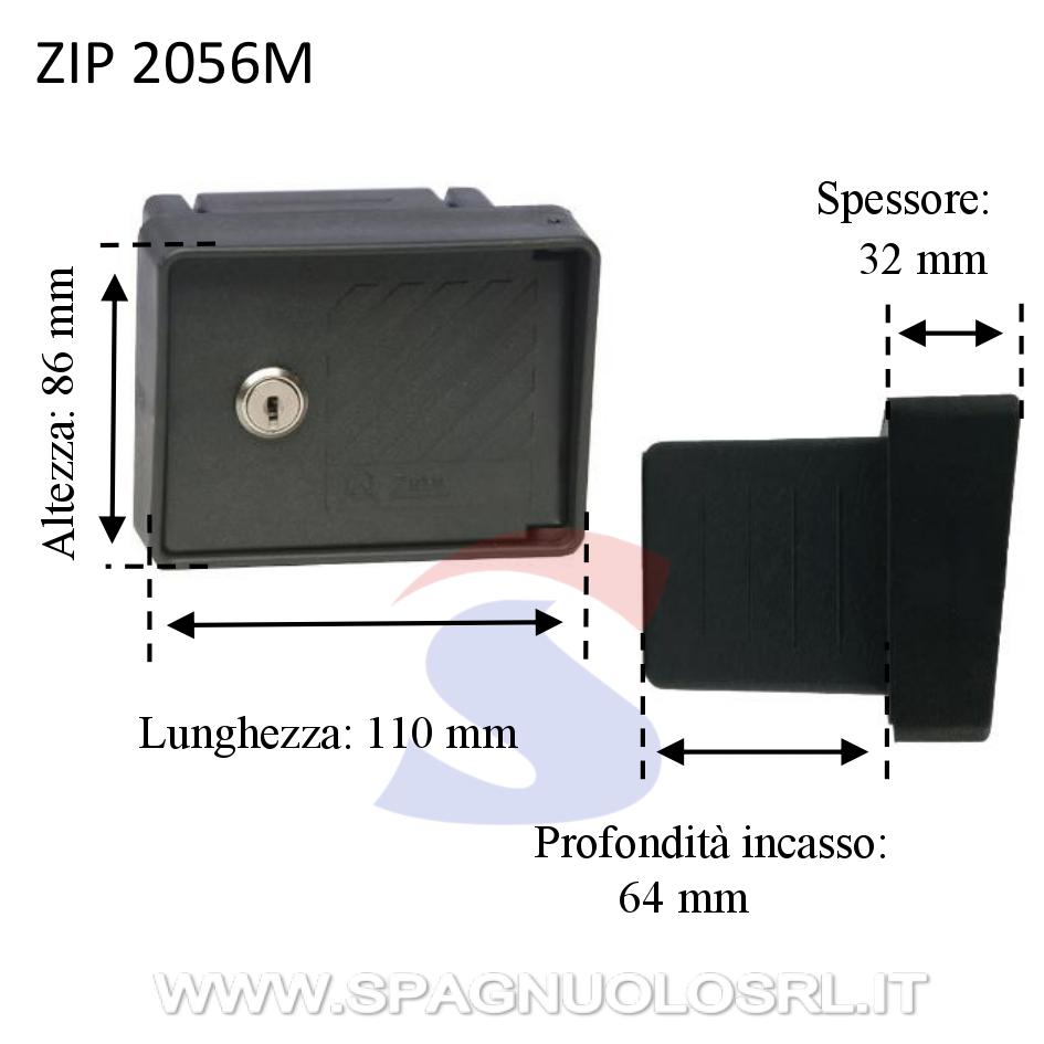 Scatola porta apparecchi con chiusino da incasso 2 posti - ZIPPO 2056M