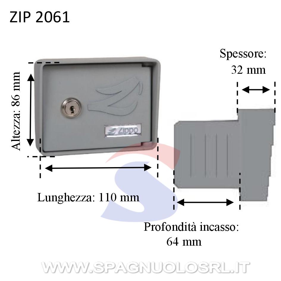 Selettore da incasso 2 posti con dispositivo di sblocco - ZIPPO 2061